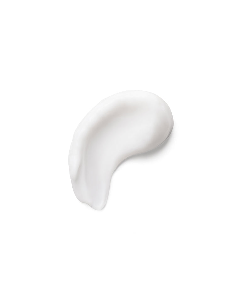 A smooth, curved smear of Ultra B² Recovery Cream, known for its hydrating formula, stands out on a white background.